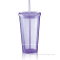 Reusable coffee Cup with Straw